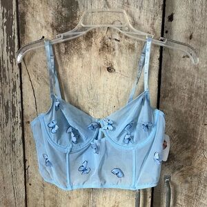 Blue Butterfly Crop Top 🦋🩵